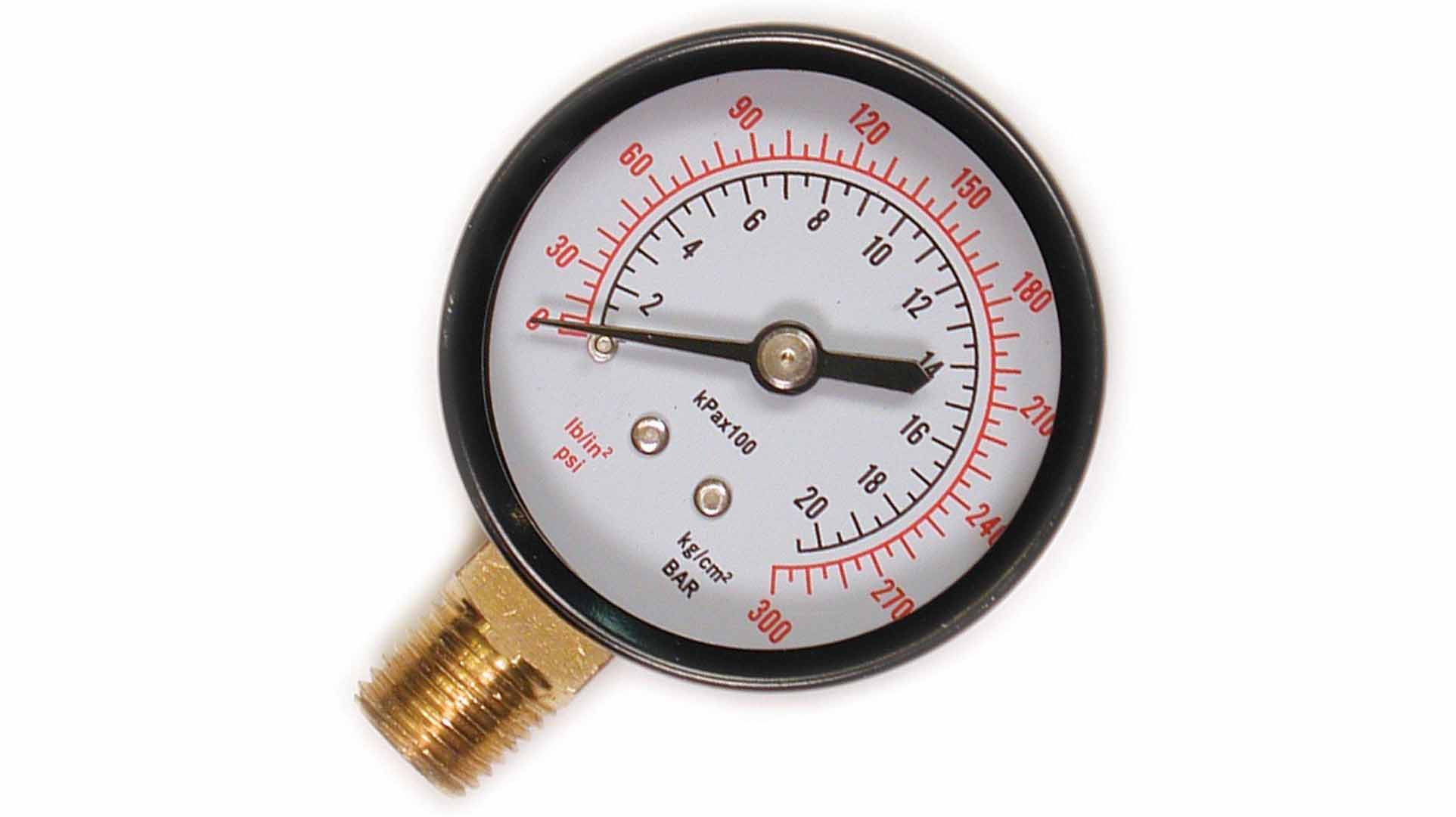 گیج فشار برند نووا فیما (NUOVA FIMA) 0-10 بار صفحه 16 سانتی متر (BACK CONNECTION)