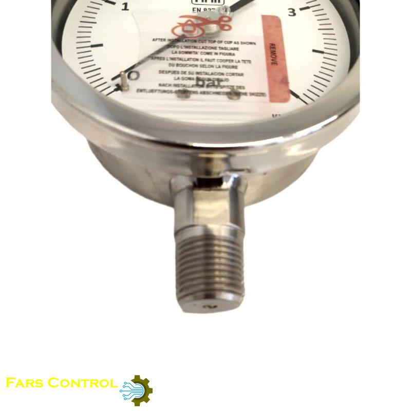 گیج فشار نووا فیما 4-0 بار صفحه 10 سانتی متر در فروشگاه تجهیزات ابزار دقیق فارس کنترل