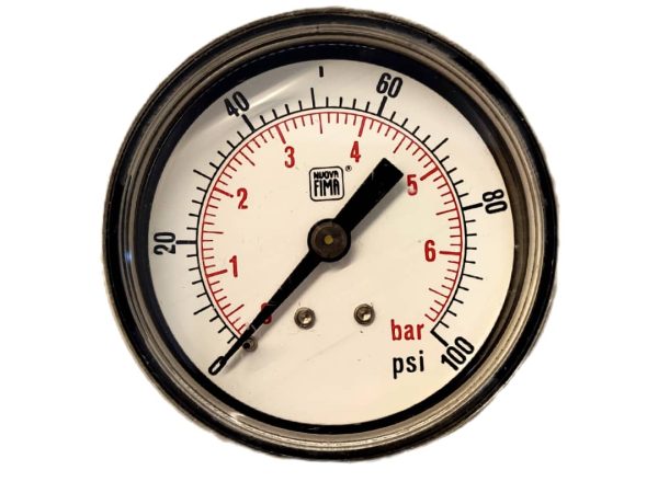 گیج فشار نووا فیما 6-0 بار صفحه 6 سانتی متر در فروشگاه تجهیزات ابزار دقیق فارس کنترل