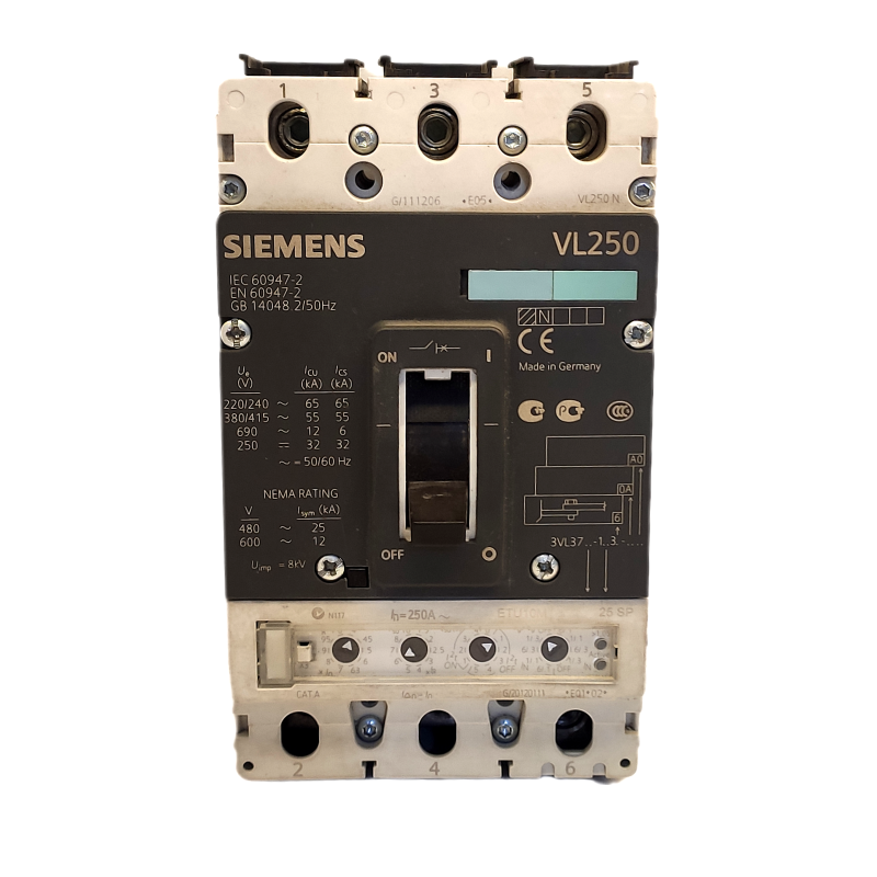 کلید اتوماتیک کامپکت برند زیمنس (SIEMENS) مدل 3VL3725-1AA36-0AA0