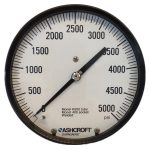 گیج فشار برند اشکرافت (ASHCROFT) 0-5000 پی اس آی صفحه 16 سانتی متر
